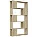 Libreria Divisorio Rovere Sonoma 80x24x155 cm in Truciolato - Foto miniatura 2
