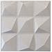10/20mq Di Pannelli In Eps (polistirene Compatto) 3d A Soffitto O Parete 50x50x2cm Bianchi 4 Modelli - 10mq Di Piramidi - Foto miniatura 1