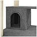 Albero Per Gatti Con Tiragraffi In Sisal Grigio Scuro 183 Cm - Foto miniatura 3