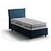 Letto Matrimoniale Beata, Letto Contenitore Con Rivestimento In Tessuto, 100% Made In Italy, Apertura Frontale, Con Materasso Cm 140x190 Incluso, Blu - Foto miniatura 2