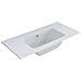 Lavabo Ad Incasso Mineral Marmo Colore Bianco Opaco Mobile Composizione Bagno *** Misure : 81x46 Cm - Foto miniatura 1