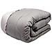 Trapunta Piumone Letto Invernale Imbottita 300gr Microfibra Double Face Bicolor Piazza E Mezza Grigio-grigio - Foto miniatura 2