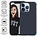 Cover Per Iphone 14 Pro Max Premium Silicone Microfibra, Blu - Foto miniatura 2