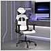 Sedia Da Gaming Bianco E Nero In Similpelle - Foto miniatura 1