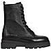 Mono Lace Up Boot Stivaletti Pelle Scarpe Donna Nero Eu 36, Fw0fw06732 Bds - Foto miniatura 1