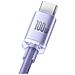 Cavo Di Ricarica E Sincronizzazione Da Usb-c A Usb-a 100w Crystal Shine Series 2m, Lavanda - Foto miniatura 3