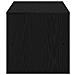 Mobile TV Rovere Nero 120x40x40 cm in Legno Multistrato - Foto miniatura 7