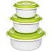 509741 recipiente per cibo Rotondo Set Verde, Bianco 3 pz - Foto miniatura 1