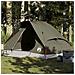 Tenda da Campeggio a Cupola per 4 Persone Marrone Impermeabile - Foto miniatura 2