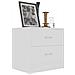 Lusso Casadino -  Comodini Bianchi 2 Pz 40x30x40 Cm In Legno Multistrato - Foto miniatura 3
