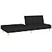 Divano Letto A 2 Posti Nero In Tessuto - Foto miniatura 4
