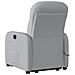 Poltrona Alzapersona Massaggi Elettrica Grigio Chiaro Tessuto - Foto miniatura 6