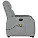 Poltrona Alzapersona Massaggi Elettrica Grigio Chiaro Tessuto - Foto miniatura 7