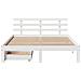 Giroletto con Cassetti Bianco 140x190 cm Legno Massello di Pino - Foto miniatura 4