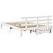 Giroletto con Cassetti Bianco 140x190 cm Legno Massello di Pino - Foto miniatura 6