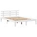 Giroletto con Cassetti Bianco 140x190 cm Legno Massello di Pino - Foto miniatura 7