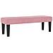 Letto con Box Spring e Materasso e Panca in Velluto Rosa 120x190 cm - Foto miniatura 6