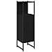 Set Mobili Bagno 4 Pezzi Quercia Nera Legno Ingegnerizzato - Foto miniatura 5