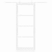 Porta Scorrevole  con Set di Fissaggio 'ORKDAL'Bianco Legno Massello e Vetro, Porta Interna  con Vetro 'ORKDAL'Bianco 83x211x4 cm - Foto miniatura 4