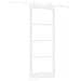Porta Scorrevole  con Set di Fissaggio 'ORKDAL'Bianco Legno Massello e Vetro, Porta Interna  con Vetro 'ORKDAL'Bianco 83x211x4 cm - Foto miniatura 6