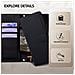 Custodia A Portafoglio Nera Per Iphone 14 Plus Con Porta Carte E Supporto - Foto miniatura 7