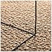 Tappeto ZIZUR Beige 120x120 cm Aspetto Iuta Interni ed Esterni - Foto miniatura 4