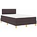 Letto box spring con materasso Marrone scuro 120 x 190 cm - Foto miniatura 1