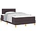 Letto box spring con materasso Marrone scuro 120 x 190 cm - Foto miniatura 3