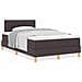 Letto box spring con materasso Marrone scuro 120 x 190 cm - Foto miniatura 4