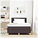 Letto box spring con materasso Marrone scuro 120 x 190 cm - Foto miniatura 5