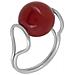 Anello In Argento Sterling ""fix Agatha12"" Agata Rossa Naturale - Foto miniatura 1