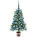 Albero di Natale con 150 LED con supporto Verde 90 cm PE - Foto miniatura 3