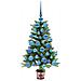 Albero di Natale con 150 LED con supporto Verde 90 cm PE - Foto miniatura 4