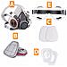 Maschera Protettiva Safebreath 6200 Pro+ Con Occhiali E Set Filtrante 8 In 1 | Silicone E Plastica | Verniciatura E Chimica - Foto miniatura 6