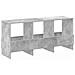 Scaffale per riviste Grigio cemento 102 x 30 x 45 cm - Foto miniatura 1