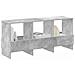 Scaffale per riviste Grigio cemento 102 x 30 x 45 cm - Foto miniatura 3