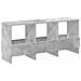 Scaffale per riviste Grigio cemento 102 x 30 x 45 cm - Foto miniatura 8
