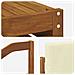 Set divani 8 pcs Naturale e Crema Legno di Acacia Massello - Foto miniatura 8
