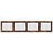 Cancello per cani con supporti 4 pcs Rovere Fumo 100 x 80 cm - Foto miniatura 1