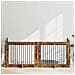 Cancello per cani con supporti 4 pcs Rovere Fumo 100 x 80 cm - Foto miniatura 2