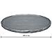 Copertura per piscina Ø4,27 m Rotondo Poliestere Grigio - Foto miniatura 6