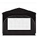 Tenda per feste a pop-up 290 x 290 x 245 cm Nero - Foto miniatura 7