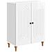 Credenza Bianco Lucido 66 x 34,5 x 90 cm Legno ingegnerizzato - Foto miniatura 1