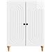 Credenza Bianco Lucido 66 x 34,5 x 90 cm Legno ingegnerizzato - Foto miniatura 4