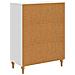 Credenza Bianco Lucido 66 x 34,5 x 90 cm Legno ingegnerizzato - Foto miniatura 6