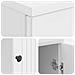 Scrivania Bianco Lucido 142,5 x 50 x 75 cm Legno ingegnerizzato - Foto miniatura 7