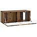 Mobile Porta TV da Muro Legno antico 78,5 x 31 x 30 cm - Foto miniatura 3