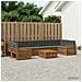 Set di divani da esterno con cuscino 8 pcs Naturale e Antracite - Foto miniatura 2