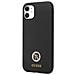 Guess Custodia In Silicone Con Logo Strass 4g, Per Iphone 11 / Xr - Nera - Foto miniatura 2