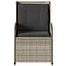 Sedie Reclinabili Giardino 2pz Cuscini Grigio Chiaro Polyrattan - Foto miniatura 5